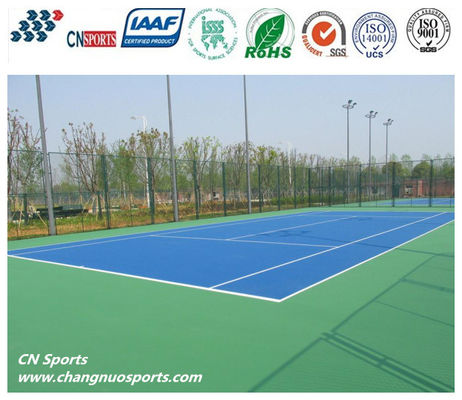 76 Slid friction Silicon PU Tennis Court Flooring