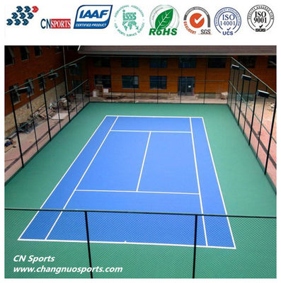 76 Slid friction Silicon PU Tennis Court Flooring